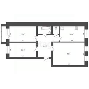 3-к квартира, вторичка, 78м2, 1/5 этаж