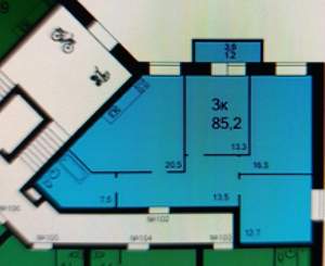 3-к квартира, вторичка, 85м2, 2/5 этаж
