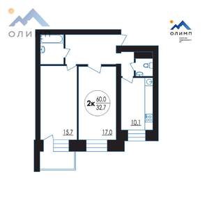 2-к квартира, вторичка, 60м2, 3/5 этаж