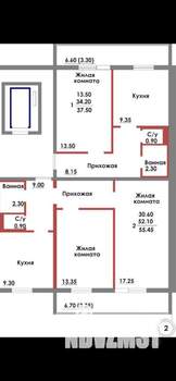 1-к квартира, вторичка, 38м2, 2/9 этаж