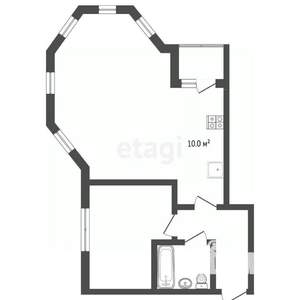 2-к квартира, вторичка, 64м2, 2/3 этаж