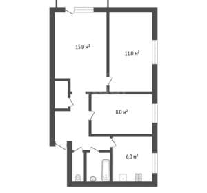 3-к квартира, вторичка, 50м2, 4/5 этаж