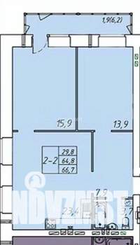 2-к квартира, вторичка, 67м2, 10/10 этаж