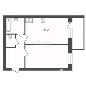 1-к квартира, вторичка, 37м2, 9/10 этаж