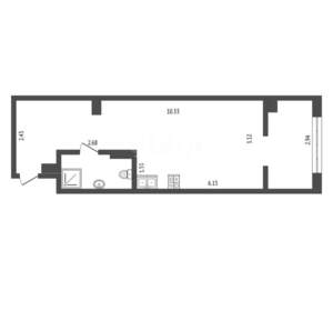 Студия квартира, вторичка, 29м2, 8/10 этаж