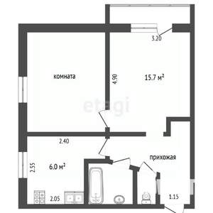 2-к квартира, вторичка, 40м2, 4/5 этаж