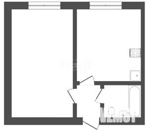 1-к квартира, вторичка, 31м2, 4/9 этаж