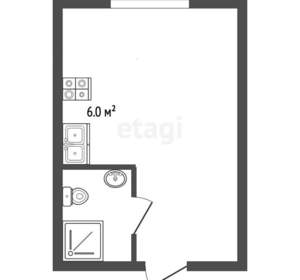 Студия квартира, вторичка, 17м2, 4/5 этаж