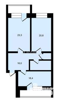 2-к квартира, вторичка, 96м2, 1/5 этаж