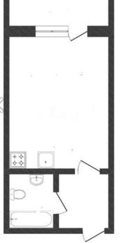 Студия квартира, вторичка, 27м2, 5/10 этаж