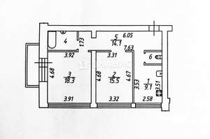 2-к квартира, вторичка, 63м2, 6/11 этаж
