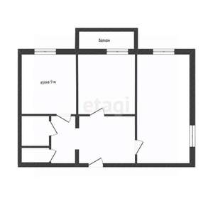 2-к квартира, вторичка, 49м2, 5/5 этаж