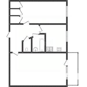 2-к квартира, вторичка, 44м2, 2/5 этаж