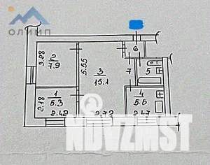 3-к квартира, вторичка, 40м2, 2/4 этаж