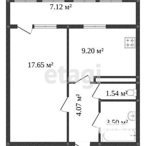 1-к квартира, вторичка, 36м2, 1/14 этаж