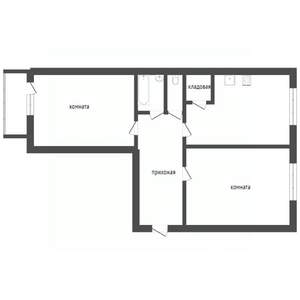 2-к квартира, вторичка, 48м2, 2/5 этаж