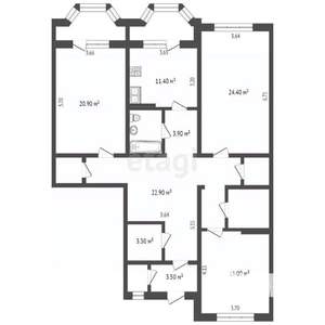 3-к квартира, вторичка, 130м2, 1/6 этаж