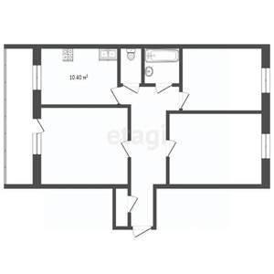 3-к квартира, вторичка, 63м2, 8/9 этаж