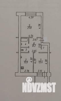 2-к квартира, вторичка, 64м2, 5/6 этаж
