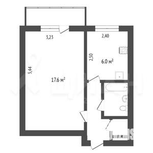 1-к квартира, вторичка, 32м2, 5/5 этаж