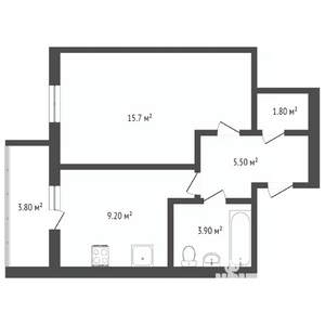 1-к квартира, вторичка, 36м2, 4/10 этаж