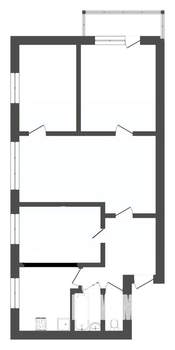 4-к квартира, вторичка, 61м2, 3/5 этаж