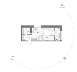 Студия квартира, вторичка, 32м2, 13/15 этаж
