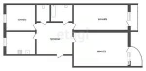 3-к квартира, вторичка, 84м2, 3/5 этаж