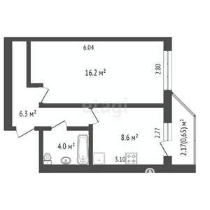 1-к квартира, вторичка, 36м2, 8/10 этаж