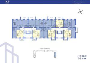 3-к квартира, строящийся дом, 76м2, 7/10 этаж