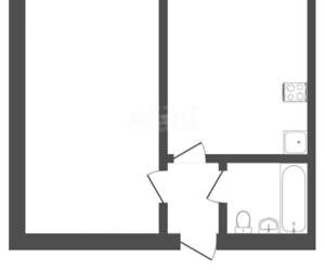 1-к квартира, вторичка, 31м2, 4/9 этаж