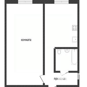 1-к квартира, вторичка, 29м2, 3/5 этаж