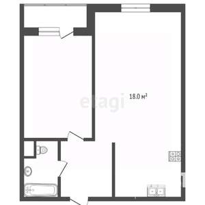 1-к квартира, вторичка, 34м2, 8/10 этаж