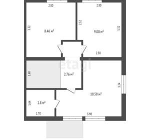 4-к квартира, вторичка, 68м2, 1/2 этаж