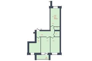 3-к квартира, строящийся дом, 80м2, 9/10 этаж