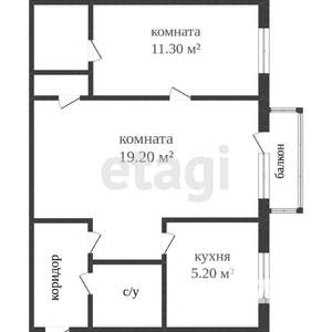 2-к квартира, вторичка, 42м2, 4/5 этаж