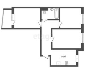 3-к квартира, вторичка, 63м2, 8/10 этаж