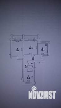 3-к квартира, вторичка, 70м2, 4/7 этаж