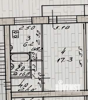 1-к квартира, вторичка, 30м2, 3/5 этаж