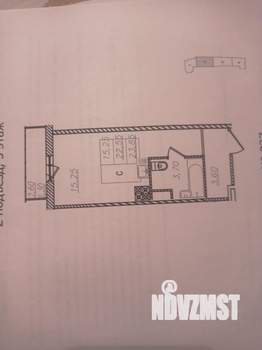 Студия квартира, вторичка, 23м2, 5/16 этаж