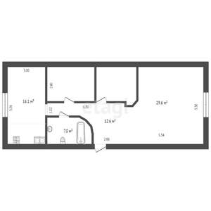 3-к квартира, вторичка, 92м2, 3/3 этаж