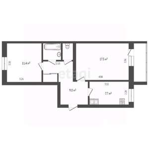 2-к квартира, вторичка, 50м2, 5/5 этаж