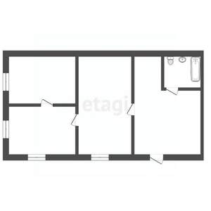 2-к квартира, вторичка, 41м2, 1/1 этаж