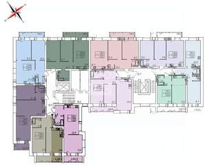 2-к квартира, вторичка, 53м2, 9/10 этаж