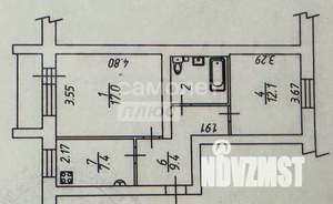 2-к квартира, вторичка, 51м2, 1/5 этаж