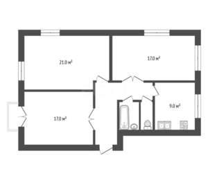 3-к квартира, вторичка, 86м2, 3/5 этаж