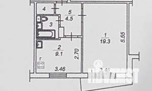 1-к квартира, вторичка, 38м2, 1/10 этаж