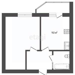 1-к квартира, вторичка, 39м2, 13/14 этаж