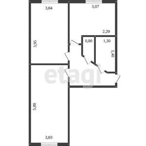 2-к квартира, вторичка, 42м2, 2/5 этаж