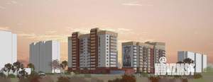 1-к квартира, строящийся дом, 38м2, 9/12 этаж